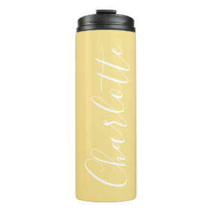 Termo Tipografía de letra Chic Nombre Personalizado Amar