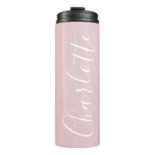 Termo Tipografía de letra cursiva chic personalizada ros