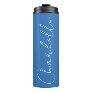 Termo Tipografía de nombre personalizado minimalista con