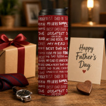 Tipografía de patrón de regalo del Día del Padre e