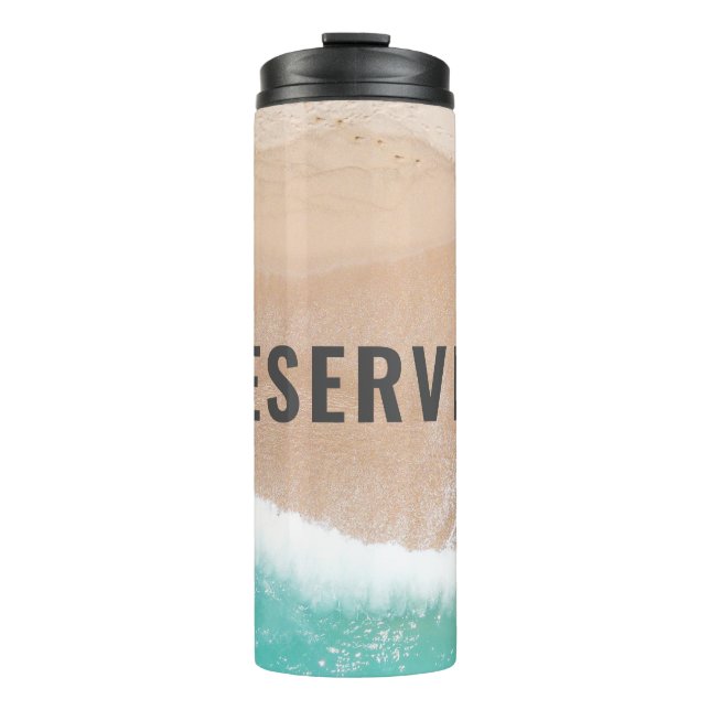 Termo Tipografía divertida de verano reservada para rega (Anverso)