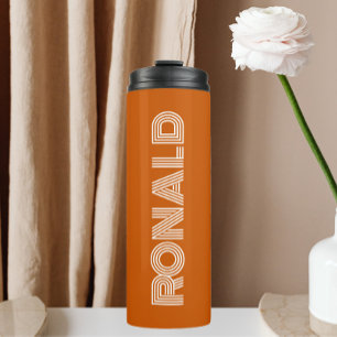 Termo Tipografía moderna Naranja quemada personalizada