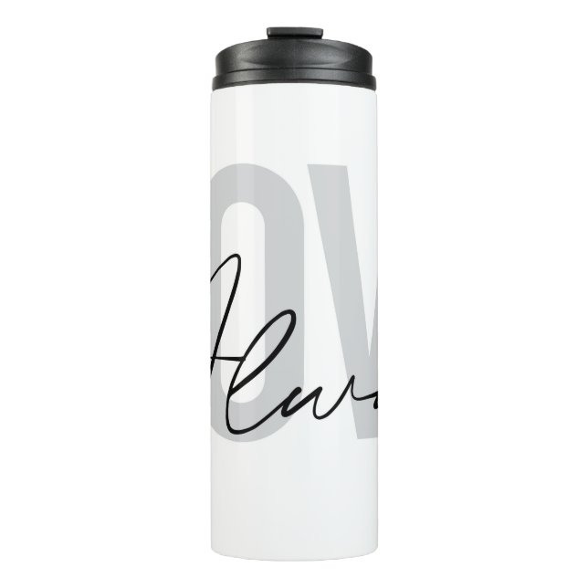 Termo Tipografía moderna, simple y urbana "Love Always" (Anverso)