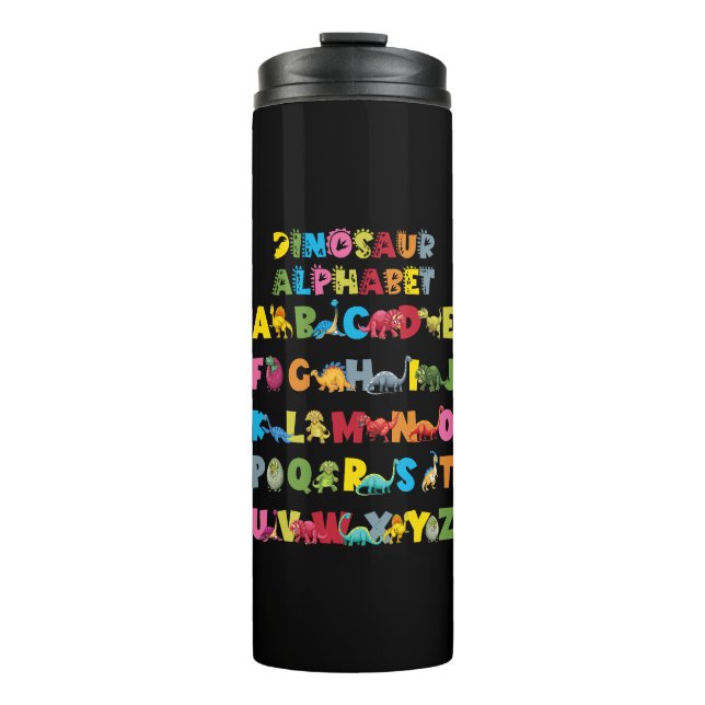 Termo Tipos De Dinosaurios Alphabet ABC (Anverso)