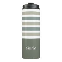 Tiras Patrón personalizado monograma Tumblador