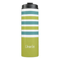 Tiras Patrón personalizado monograma Tumblador
