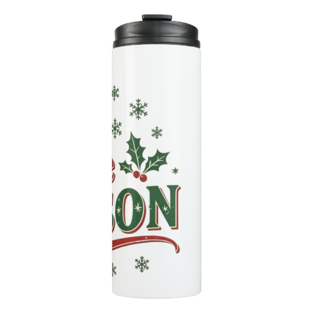 Termo Tis the season elegant minimal Santa christmas  (Anverso)