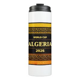 Termo TITLE: Algeria Football Fan 2026 Black Gold Luxury