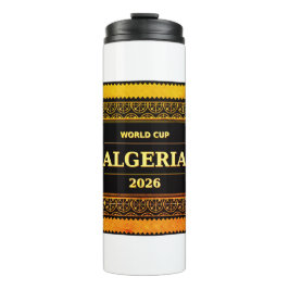 Termo TÍTULO: Fanático del Fútbol de Argelia 2026 Lujo N