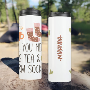 Termo Todo lo que necesitas son medias Tea & Warm person