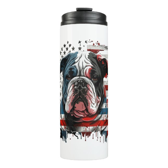 Termo TODOS LOS PERROS AMERICANOS HOMBRES DE bulldog ing (Anverso)
