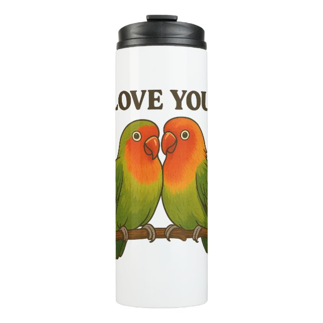 Termo Together Forever Lovebirds Thermal Tumbler (Anverso)