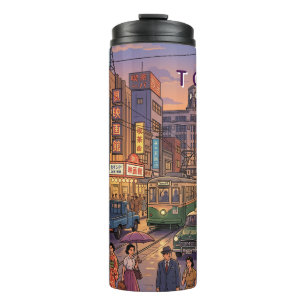 Termo Tokio Japón Viaje Arte Vintage