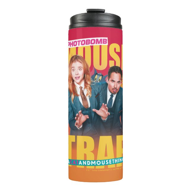 Termo Tom y Jerry con Kayla y Terrance - Trampa del rató (Anverso)