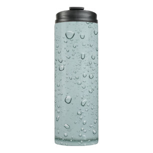 Termo Toma de macro gotas de agua