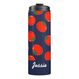 Termo Tomates rojos en azul