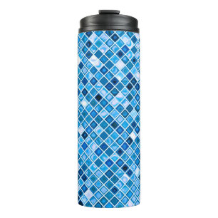 Termo Tonos De Baldosas Azules "Aguas" Mosaicas