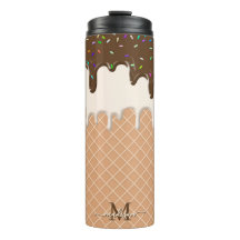 Toque de chocolate helado crema de Waffle Cone Mon