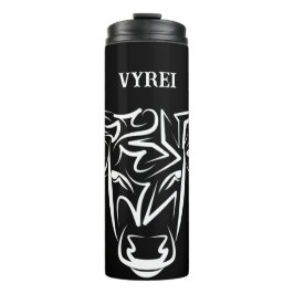 Termo Toro tribal negro y blanco/Ox