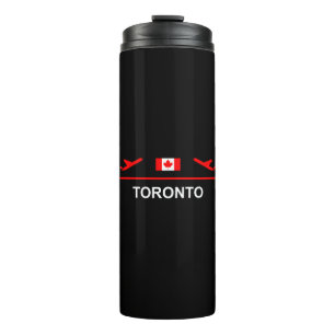 Termo Toronto Canada Airport Plane Dark Color