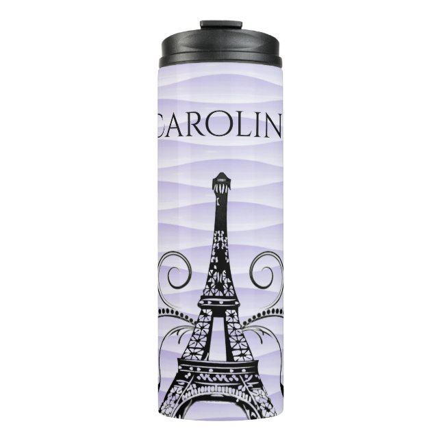 Termo Torre Eiffel Púrpura Tumbler Termal (Anverso)