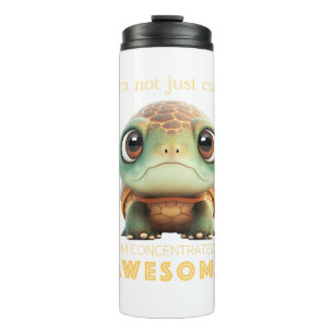 Termo Tortuga concentrada asombrosamente dulce Adorable 