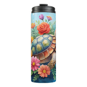 Termo Tortuga floral