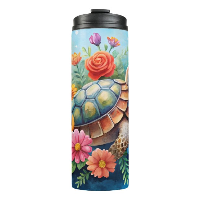 Termo Tortuga floral (Anverso)