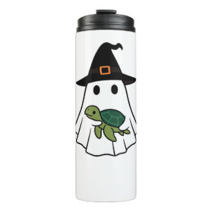 Termo Tortuga marina Halloween Fantasma Sombrero de Bruj