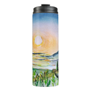 Termo Toscana Sunrise Watercolor Journey Italia
