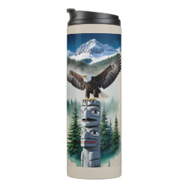 Termo Tótem Haida y águila calva