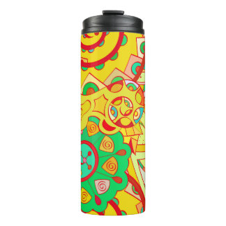 Termo Tracería sin fisuras. Diseño de Mehndi. Coco étnic