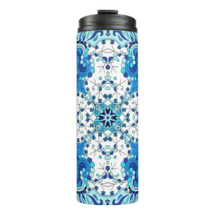 Termo Tracería sin fisuras en el patrón de calmación. Di