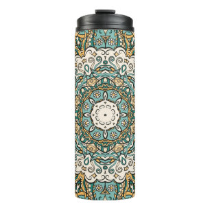 Termo Tracería sin soldadura de Mehndi Tile colorido
