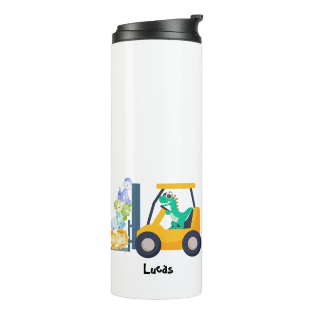 Termo Tractor de dinosaurio pequeño Truck Escuela niños  (Rotado hacia la izquierda)