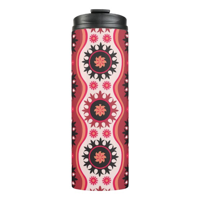 Termo Tradicional Oriental: Diseño de ornamentos sin inc (Anverso)
