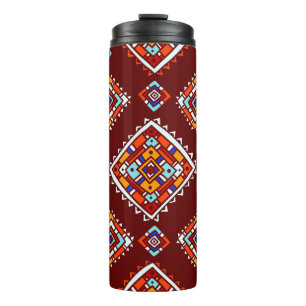 Termo Tradicional textura tribal, étnica sin costura.