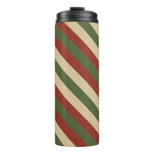 Termo tradicionales rayas de Navidad de colores
