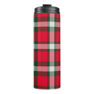 Termo Traslado clásico de diseño transparente de Tartán