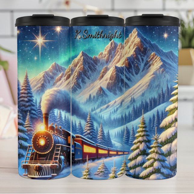 Termo Tren de Montaña Aurora Viaje Ártico (Subido por el creador)