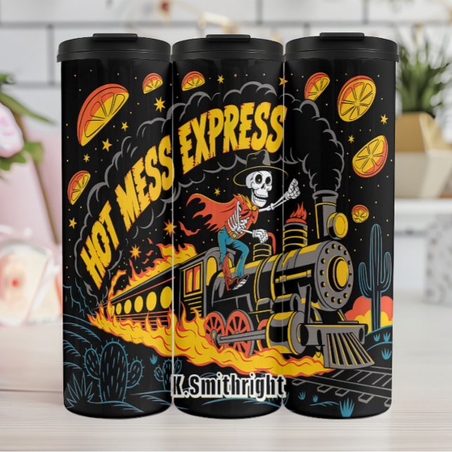 Termo Tren de Skeleton Hot Mess Express (Subido por el creador)