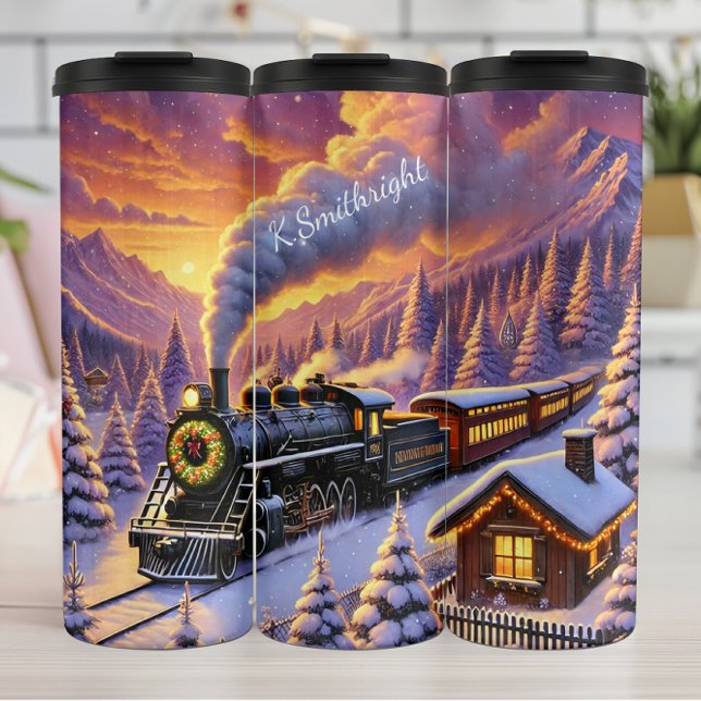 Termo Tren Mágico de Navidad Paisaje Invernal (Subido por el creador)