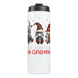 Termo Tres Gnomis En Navidades Rojos Sólo Colgando Con M