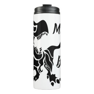 Termo Trex negro el jefe Dino
