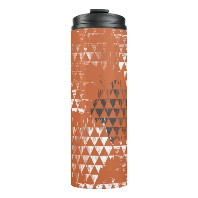 Termo Triangles Seamless: Fondo Naranja (Anverso)