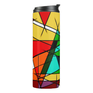 Termo Triángulo moderno geométrico colorido