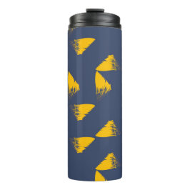 Termo Triángulos amarillos, geniales, únicos, de moda