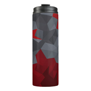 Termo Triángulos rojos dispuestos al azar.