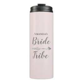 Termo Tribu de novia boho chic en personalizado rosa    