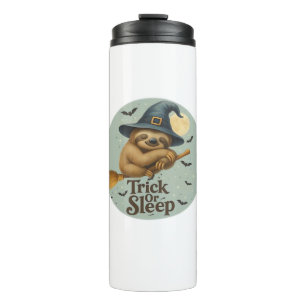 Termo Trick or Sleep � Bruja Perezosa Lindo Halloween Ch